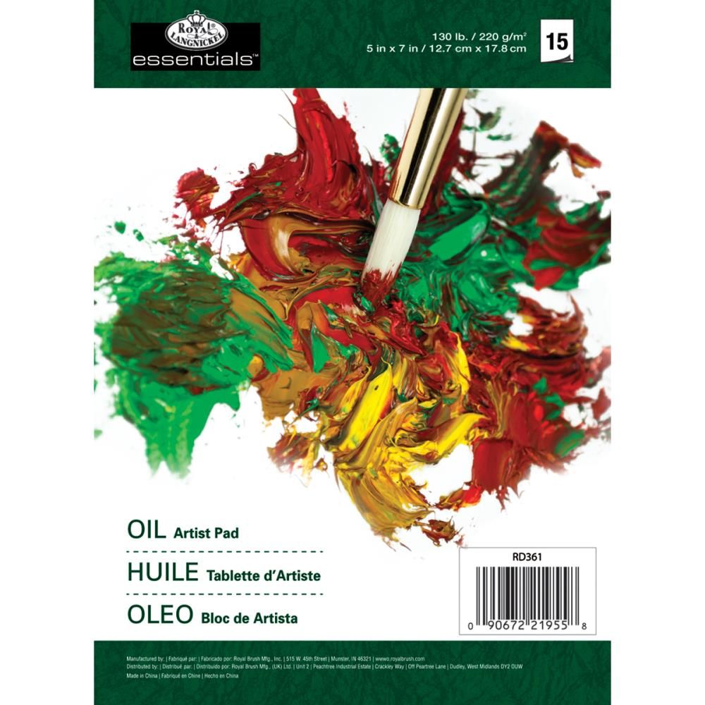 Oil Color Artist Paper Pad 5 x 7 /  Bloc de Papel para Óleo