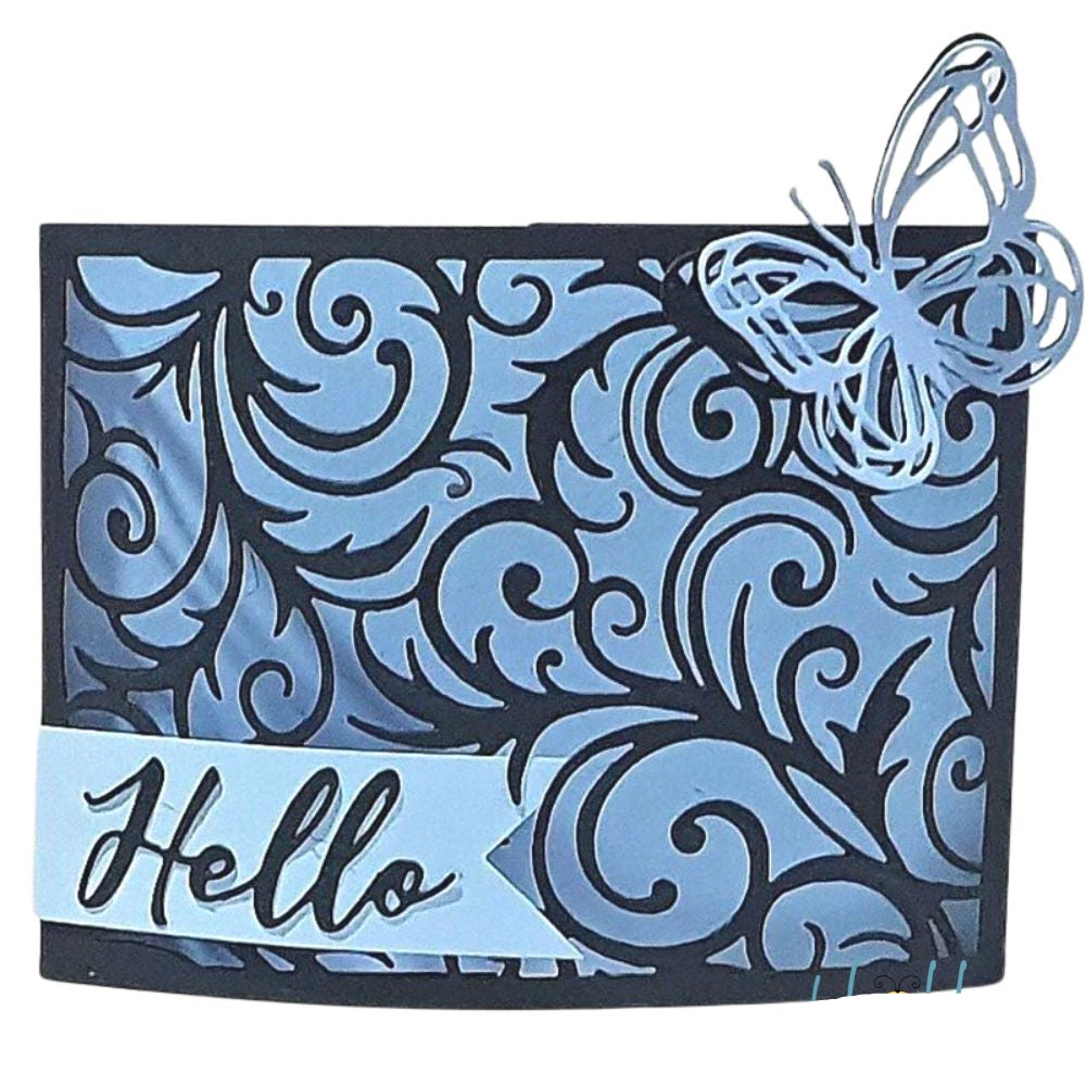 Suaje de Fondo Garigoleado Elegante Dados de Corte / Suajes / Troqueles Hobbees