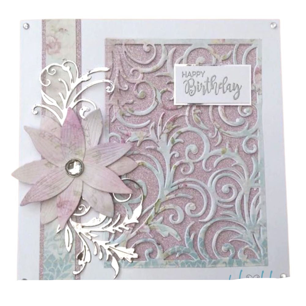 Suaje de Fondo Garigoleado Elegante Dados de Corte / Suajes / Troqueles Hobbees