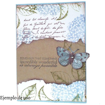 Sellos de Polímero de Mariposas y Flores Sellos Hobbees