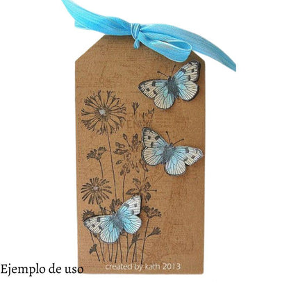 Sellos de Polímero de Mariposas y Flores Sellos Hobbees