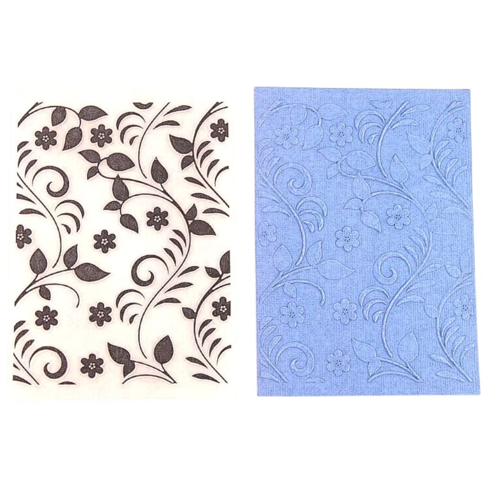 Folder de Grabado Flores y Espirales Folders de Grabado Hobbees