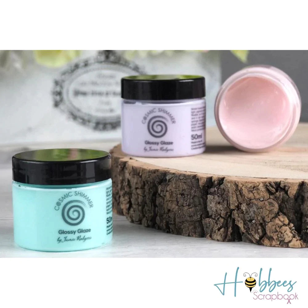 Cosmic Shimmer Glossy Glaze Inspired Lilac / Gel de Textura Lila Medios Mixtos y Pastas Texturizadoras Creative Expressions