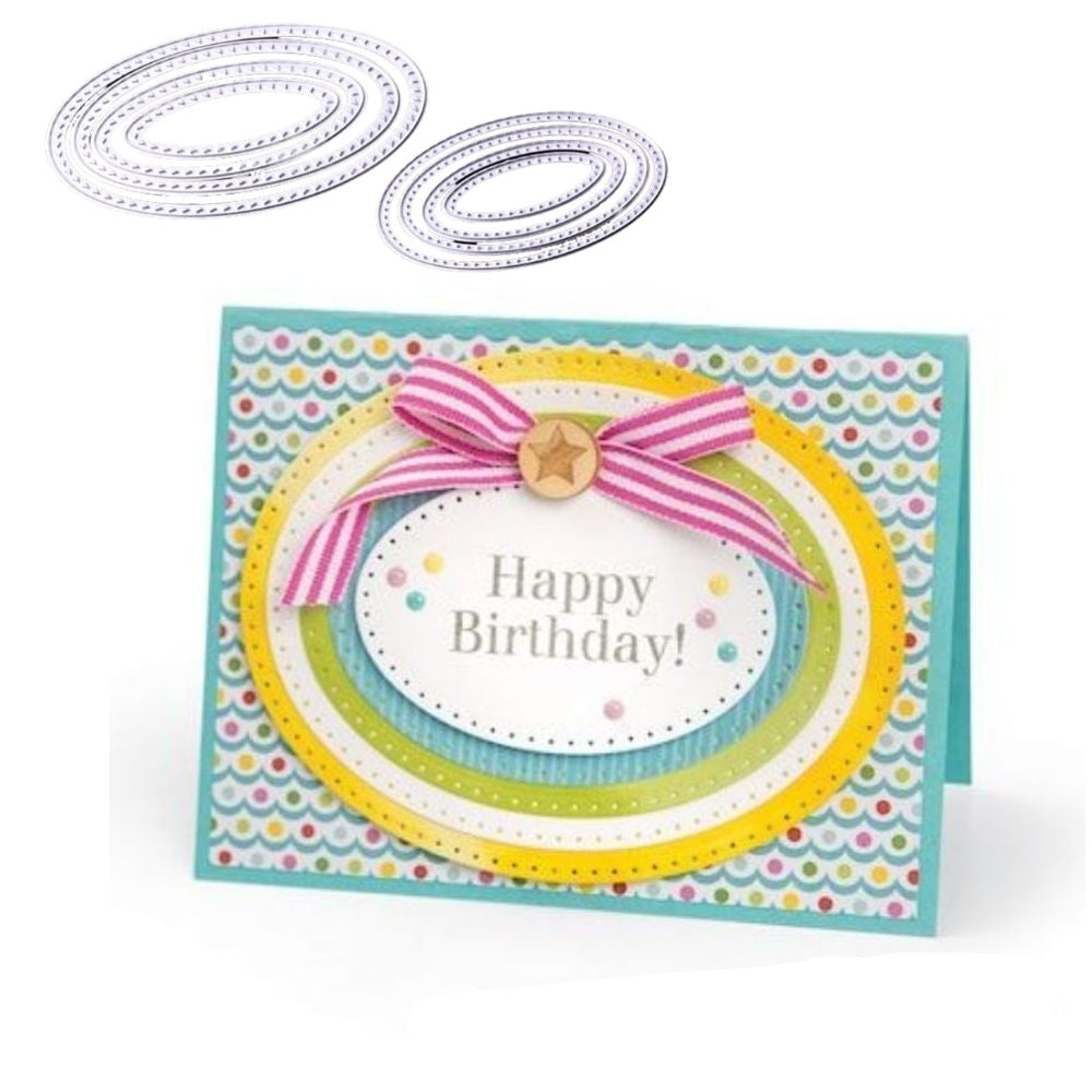 Suaje de Óvalos Medianos Dados de Corte / Suajes / Troqueles Hobbees