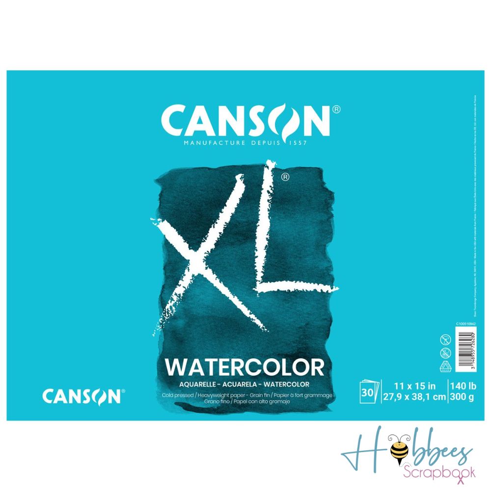 Canson XL Watercolor Paper Pad 11 x 15" / Bloc Para Acuarela