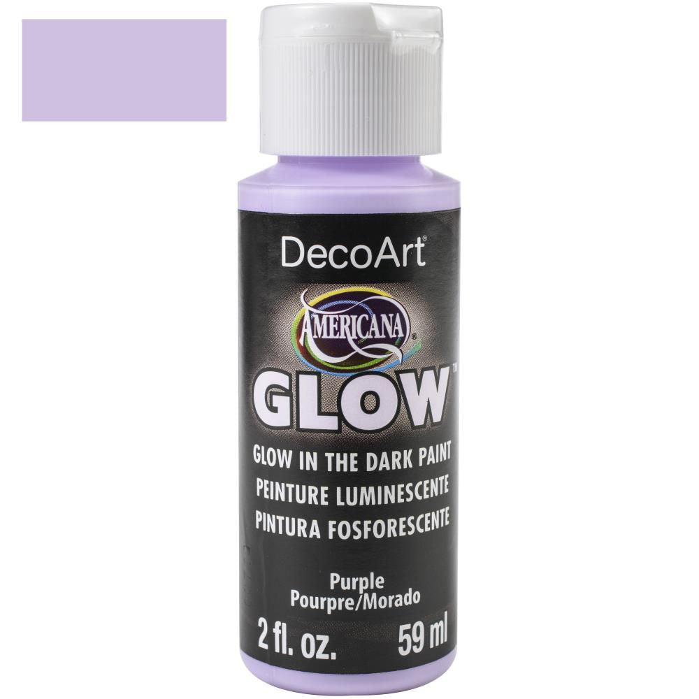 Glow In The Dark Paint Purple / Pintura Brilla en la Oscuridad Morado Acrìlicos DecoArt