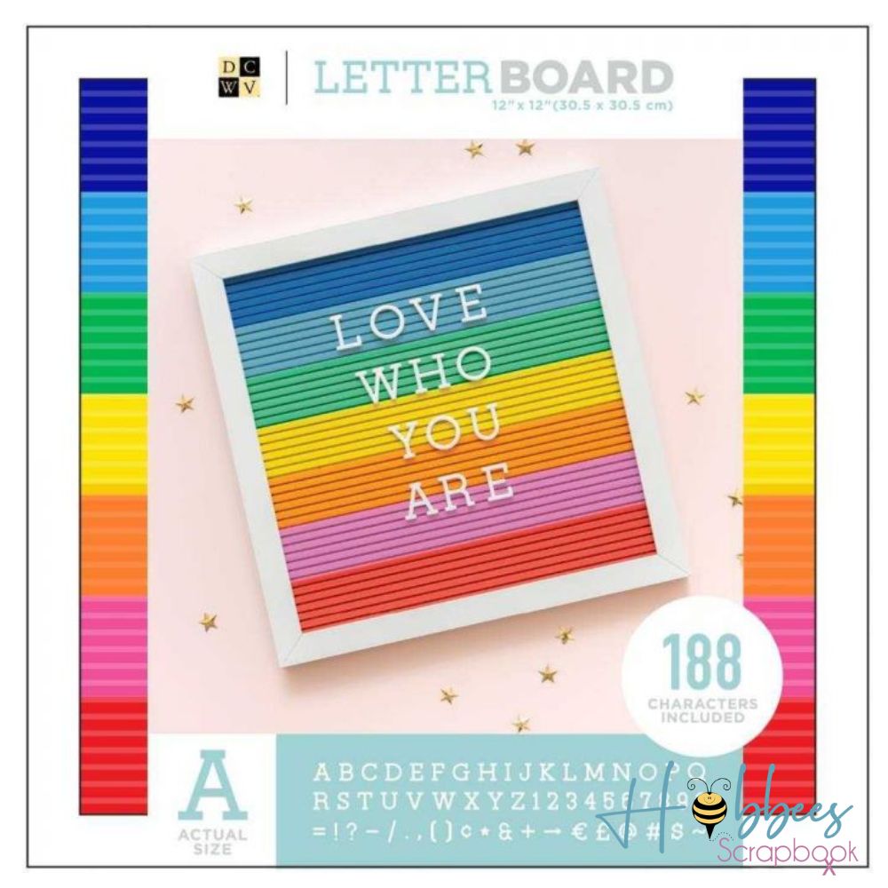 Letterboard with Letters Multicolor / Tablero de Mensajes Multicolor