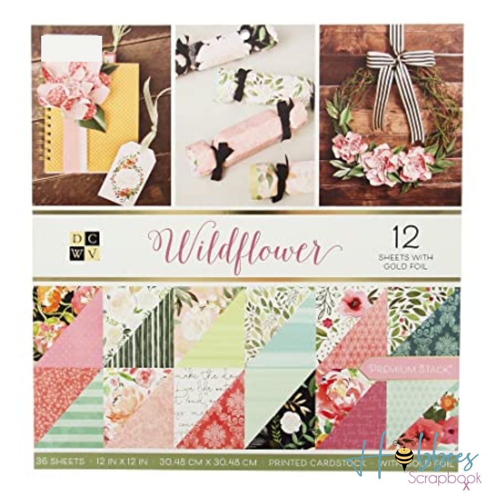 Wildflower Cardstock / Block de Cartulina Flor Silvestre Descontinuado DCWV