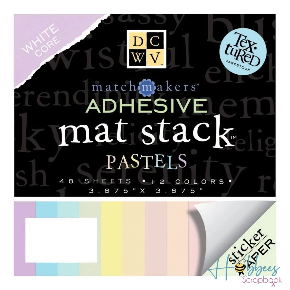 Pastel Adhesive Mat Stack 9.8cm / Block de Cartulina Adhesiva Descontinuado DCWV