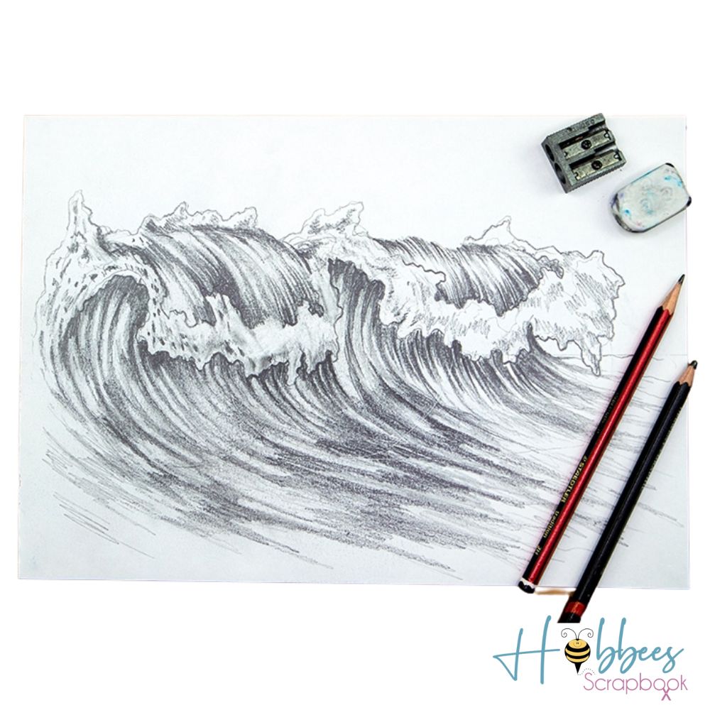 Strathmore Medium Drawing Spiral Paper Pad 14 x 17" / Bloc de Papel en Espiral para Dibujo Papel para Arte Strathmore