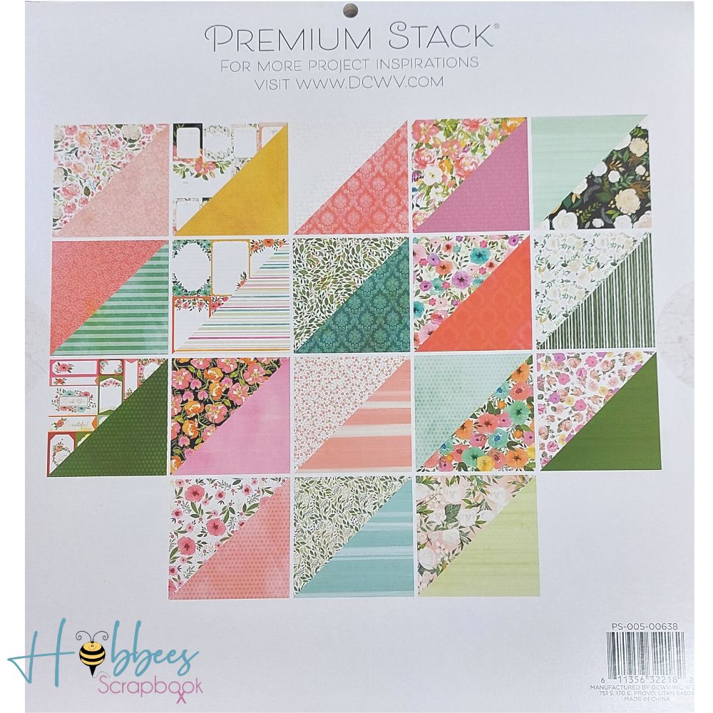 Wildflower Cardstock / Block de Cartulina Flor Silvestre Descontinuado DCWV