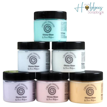 Cosmic Shimmer Glossy Glaze Daydream Yellow / Gel de Textura Amarillo Medios Mixtos y Pastas Texturizadoras Creative Expressions