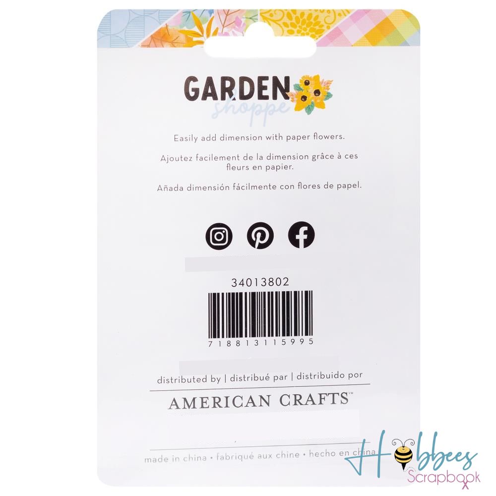 Paige Evans Garden Shoppe Dimensional Sticker / Estampas De Mariposas Dimensionales Estampas American Crafts
