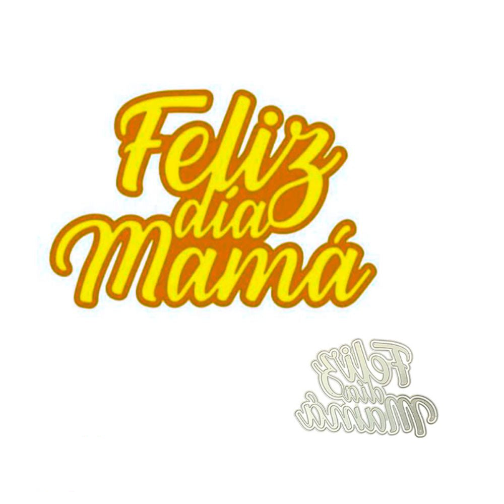 Suaje de Felíz Día Mamá Dados de Corte / Suajes / Troqueles Hobbees