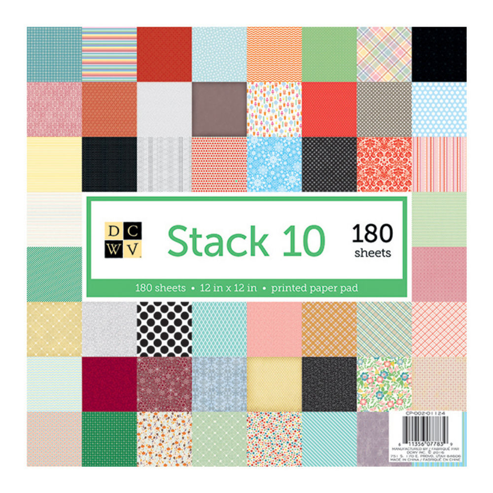 Printed Stack / Block de 180 Hojas de Papel Decorado Descontinuado DCWV