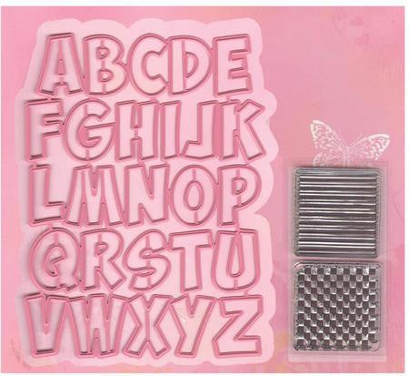 Set de Suaje y Sello de Alfabeto / Alphabet Descontinuado Marianne design