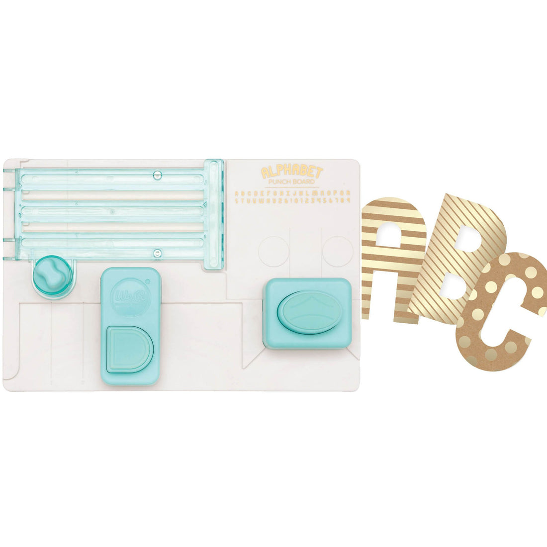 Alphabet Punch Board / Tabla Para Hacer Letras Herramientas We R Memory Keepers