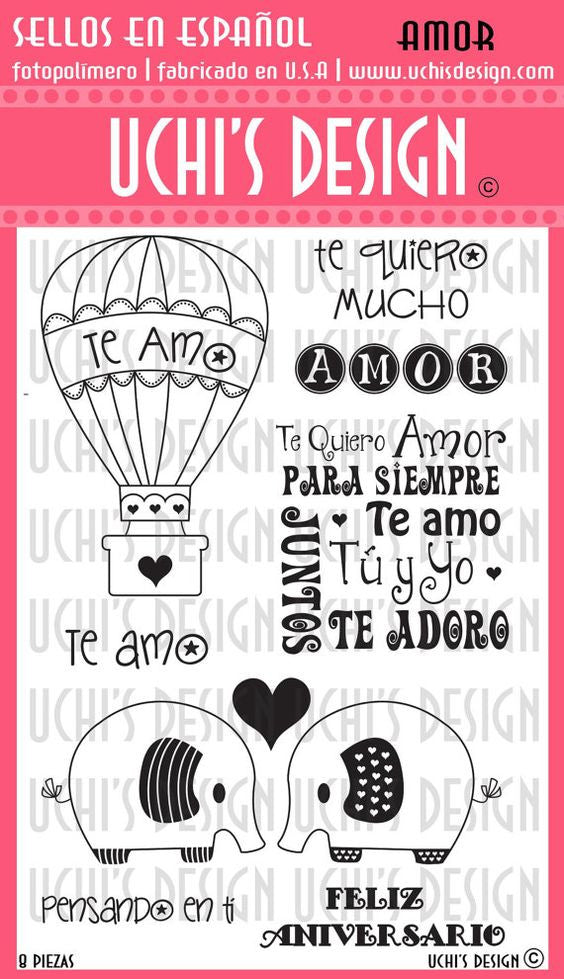 Sellos de Polímero Amor / Love Descontinuado Uchis Desing