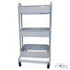 A La Cart Storage Cart Steel Blue / Carrito Organizador Azul Acero
