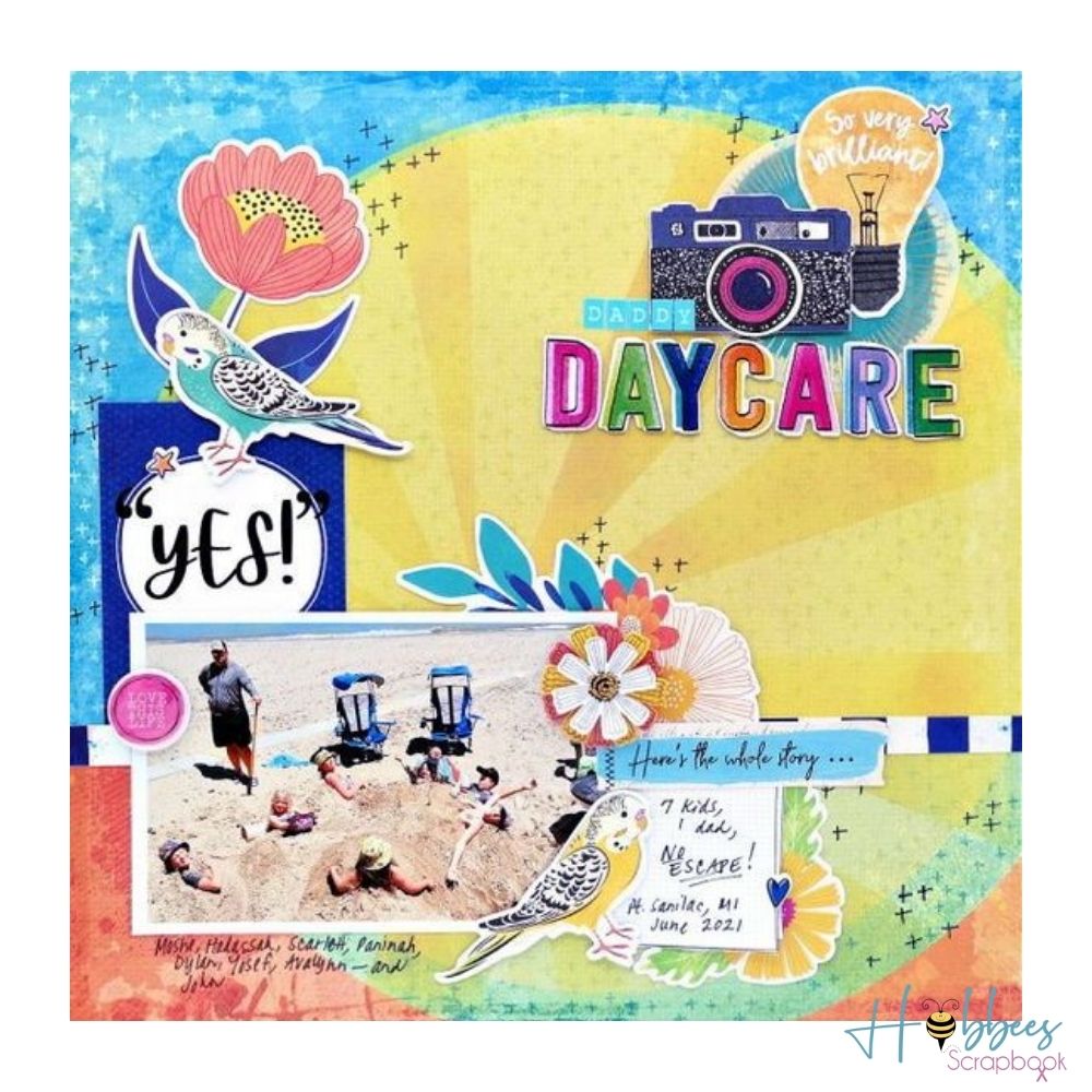 Color Study Double-Sided Cardstock / Hoja de Cartulina Doble Cara Descontinuado Vicki Boutin