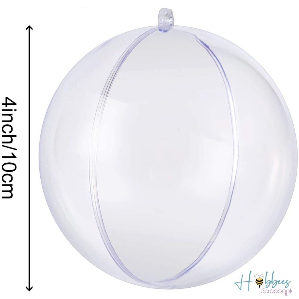 Hanging Ball Ornament 10cm Clear / Esferas de Plástico Transparentes Descontinuado Cousin
