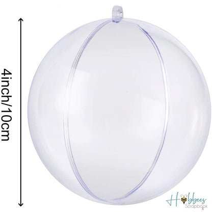 Hanging Ball Ornament 10cm Clear / Esferas de Plástico Transparentes Descontinuado Cousin
