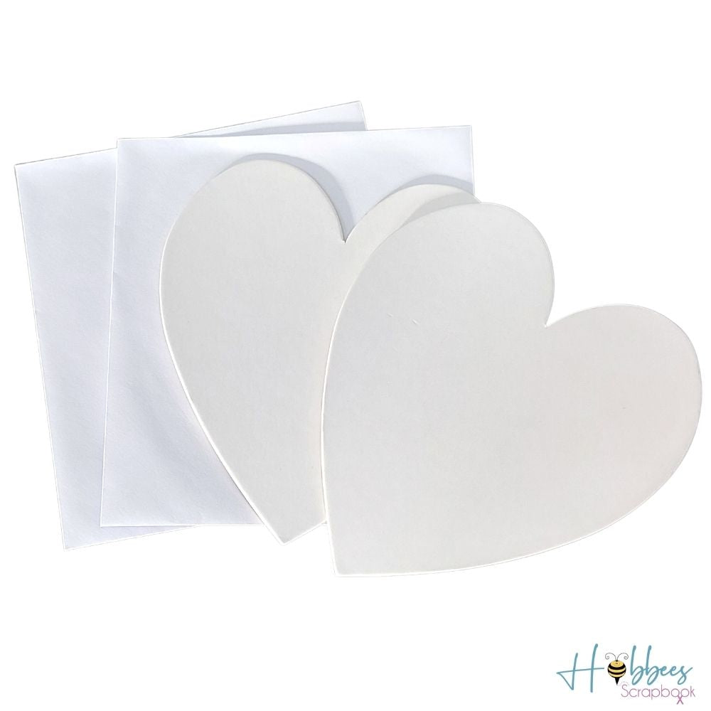Cards & Envelopes Heart / 2 Tarjetas de Corazón y Sobre