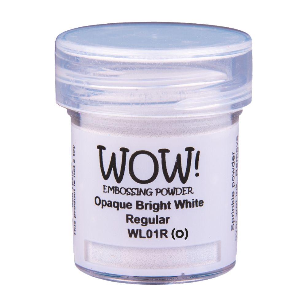 Opaque Bright White Embossing Powder / Polvo de Embossing Blanco Polvos de Embossing Wow!
