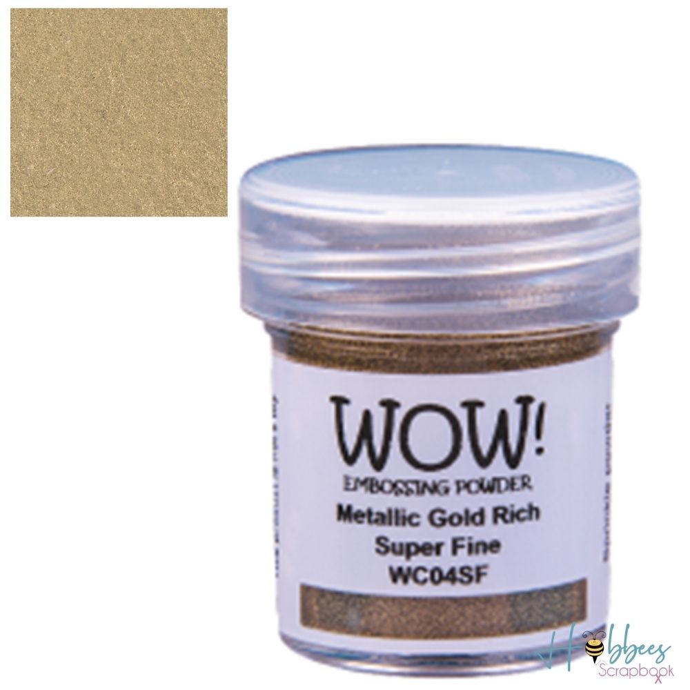 Super Fine Gold Rich Embossing Powder / Polvo de Embossing Oro Super Fino