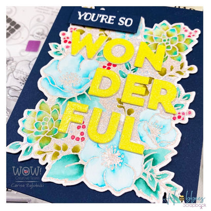 Hydrangea Embossing Powder / Polvo de Embossing Azul Arena Opaco Polvos de Embossing Wow!