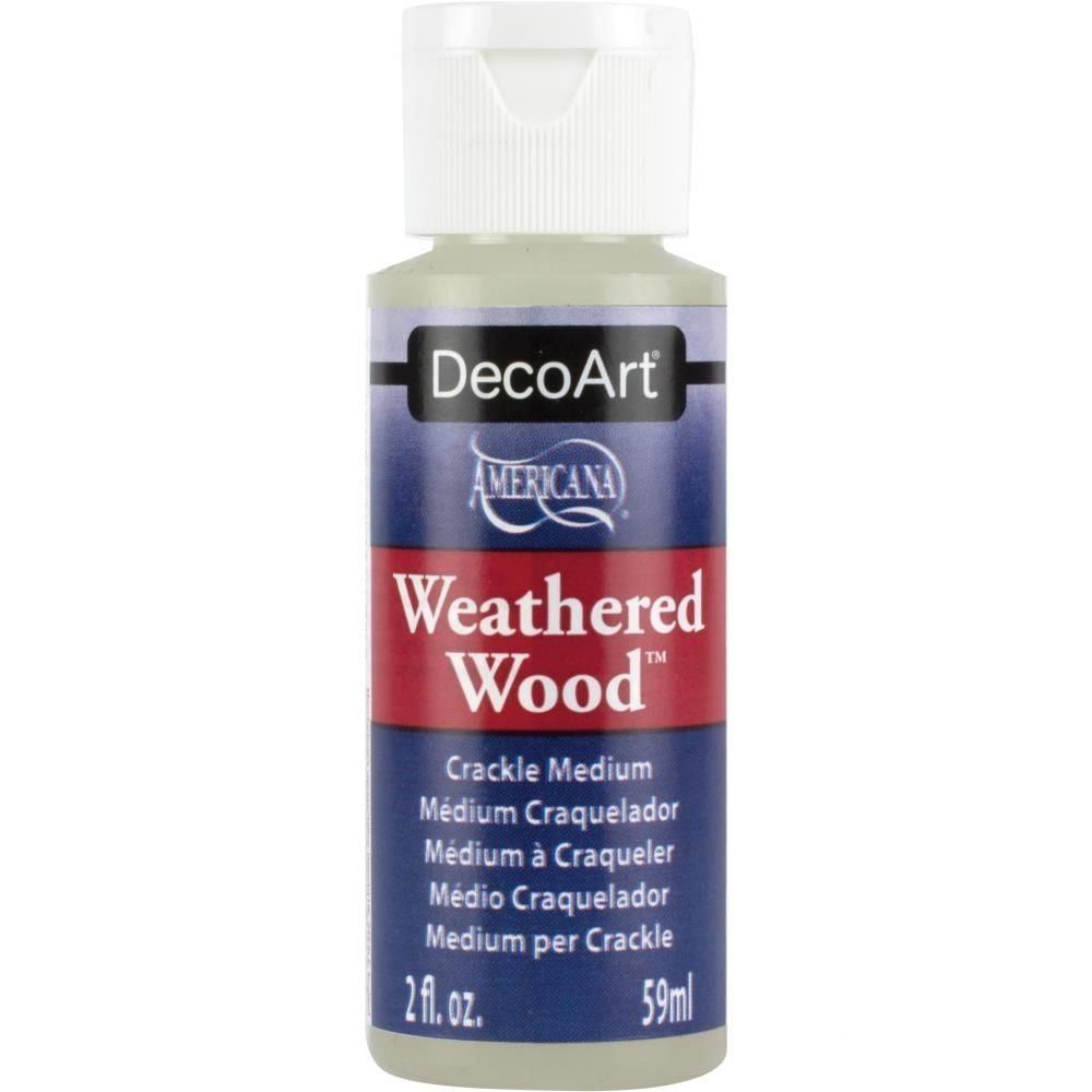 Weathered Wood Crackling Medium / Medio Craquelante de Madera Pinturas DecoArt