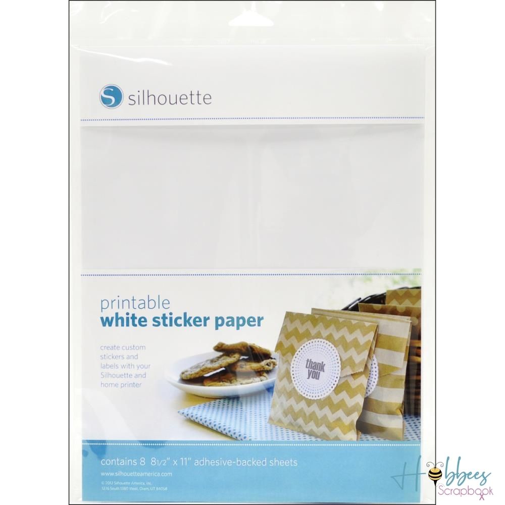 Printable Sticker Paper 8.5 x 11" / Papel Adhesivo Imprimible