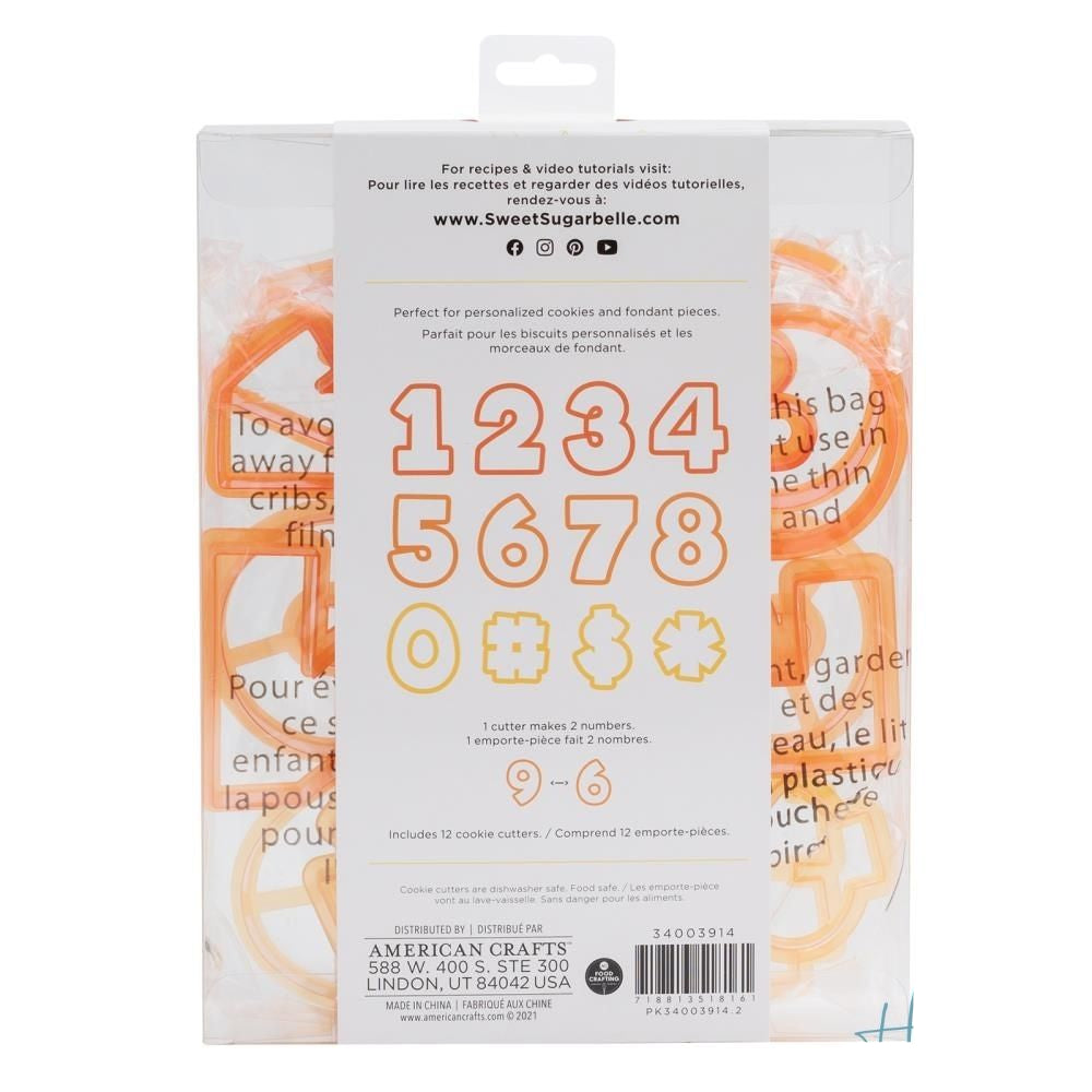 Cookie Number Cutters / Cortador de Galletas Números Repostería Sugarbelle