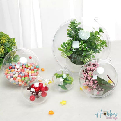 Hanging Ball Ornament 10cm Clear / Esferas de Plástico Transparentes Descontinuado Cousin