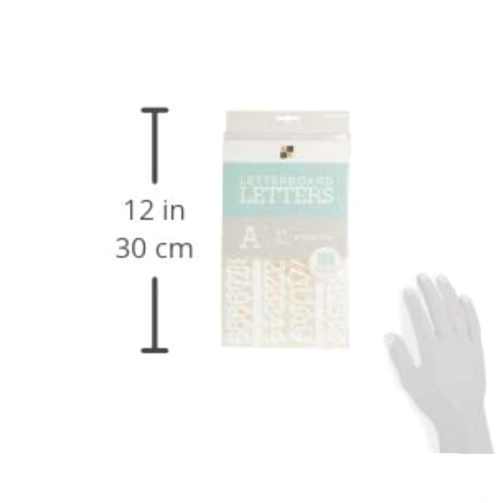 White 1&quot; Letters / Letras Blancas Para Tablero Accesorios DCWV