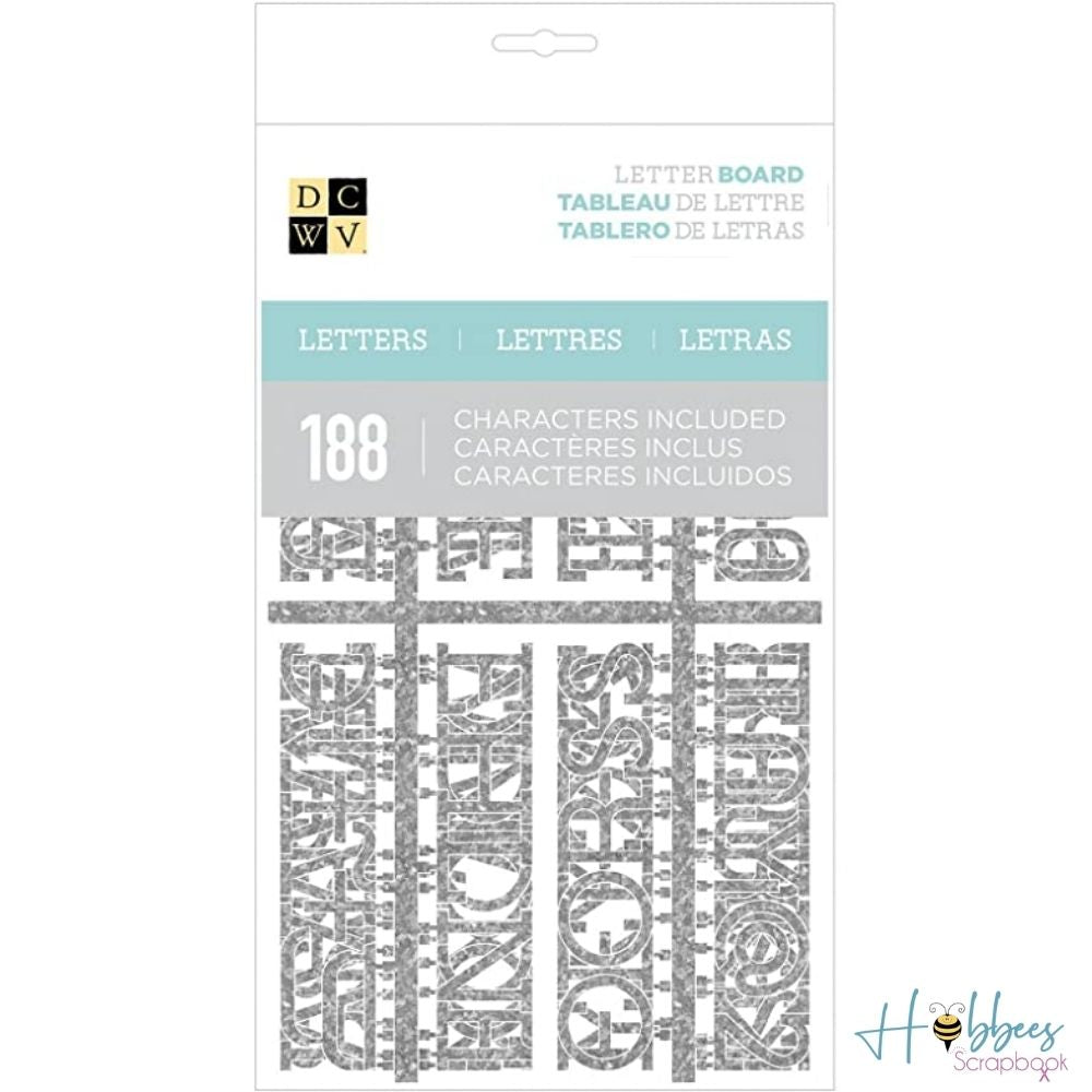 DC Letterboard 1" Letters Metal / Letras Metálicas Para Tablero
