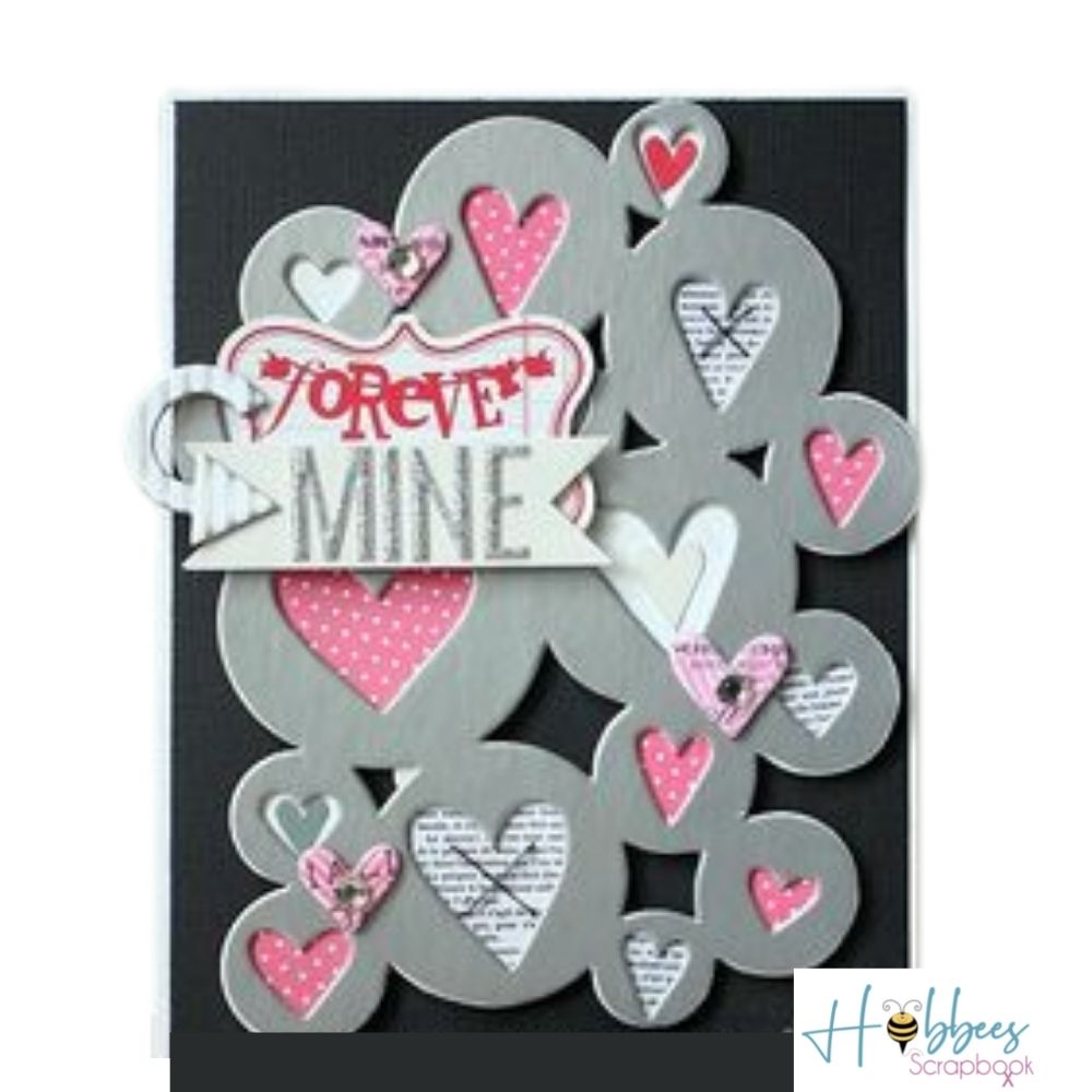 Luxe Placemat  / Recorte de Corazones Metálicos Adornos / Embellishments Pink Paislee