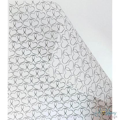 Vellum Black Hearts / 25 Hojas de Papel Albanene Decorado Descontinuado American Crafts