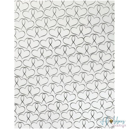 Vellum Black Hearts / 25 Hojas de Papel Albanene Decorado Descontinuado American Crafts