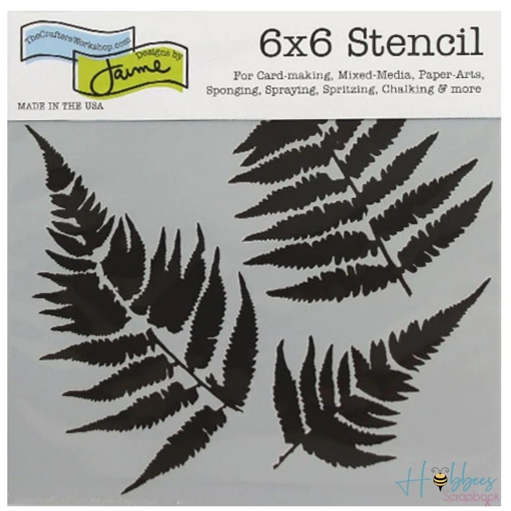 Ferns Stencil / Esténcil de Helechos