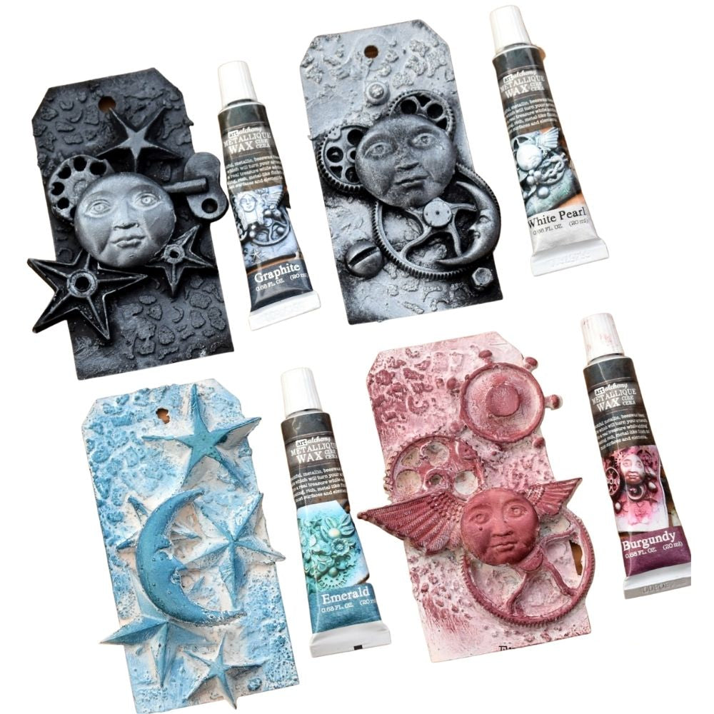 Finnabair Art Alchemy Metallique Wax Burgundy / Pintura en Cera Metálica Burgundy Pintura y Medios Mixtos Prima Marketing