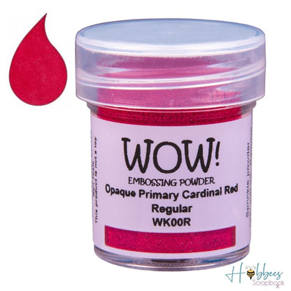 Cardinal Red Embossing Powder / Polvo de Embossing Rojo Descontinuado Wow!