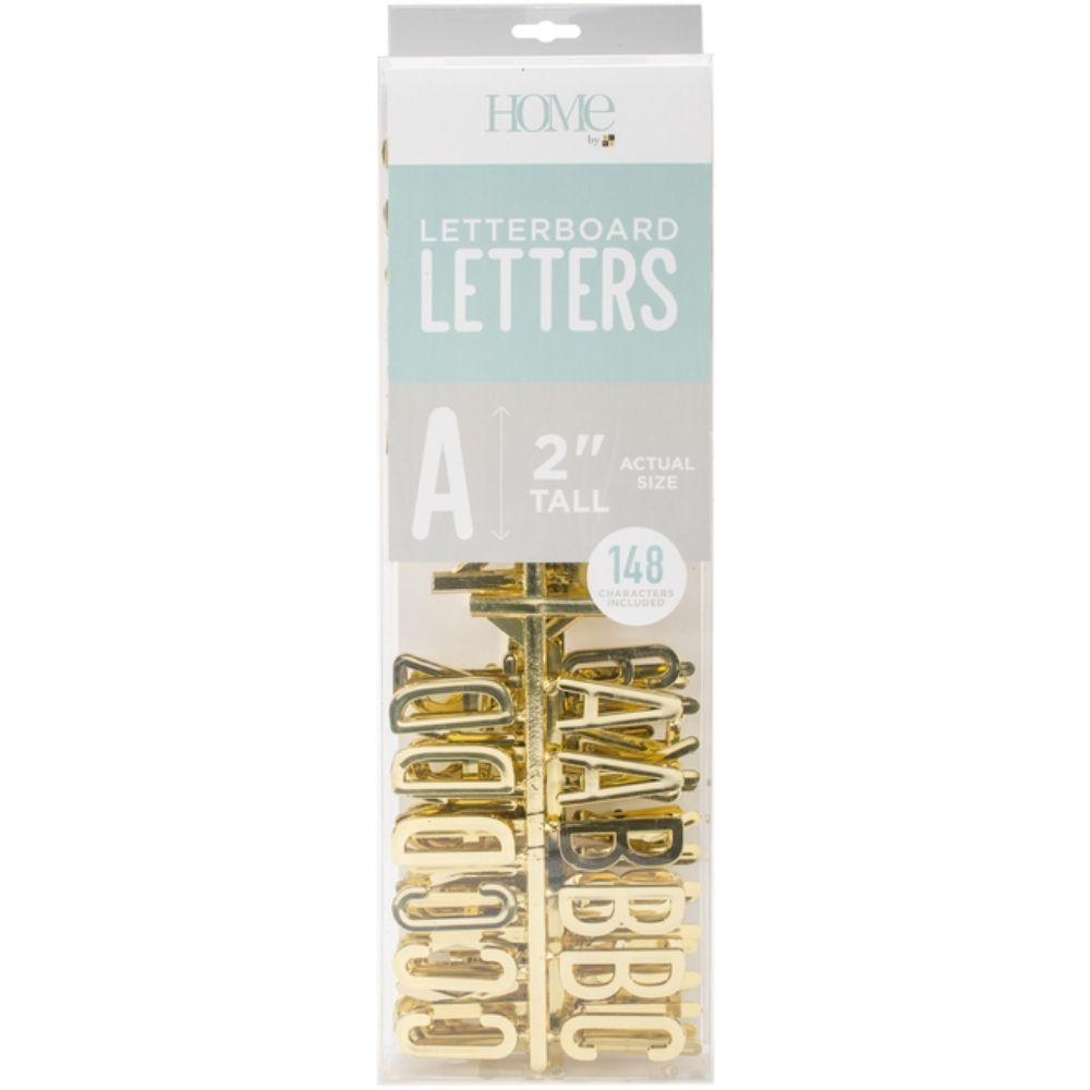 Gold 2" Letters / Letras Color Oro Para Tablero Accesorios DCWV