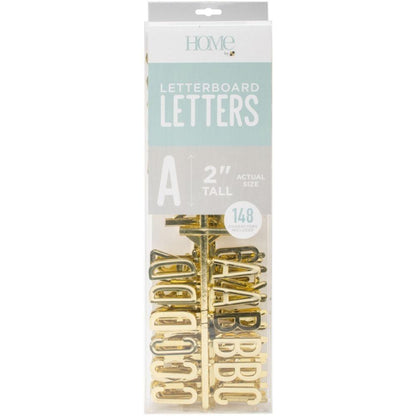 Gold 2" Letters / Letras Color Oro Para Tablero Accesorios DCWV