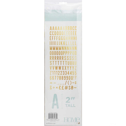 Gold 2" Letters / Letras Color Oro Para Tablero Accesorios DCWV