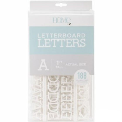 White 1&quot; Letters / Letras Blancas Para Tablero Accesorios DCWV