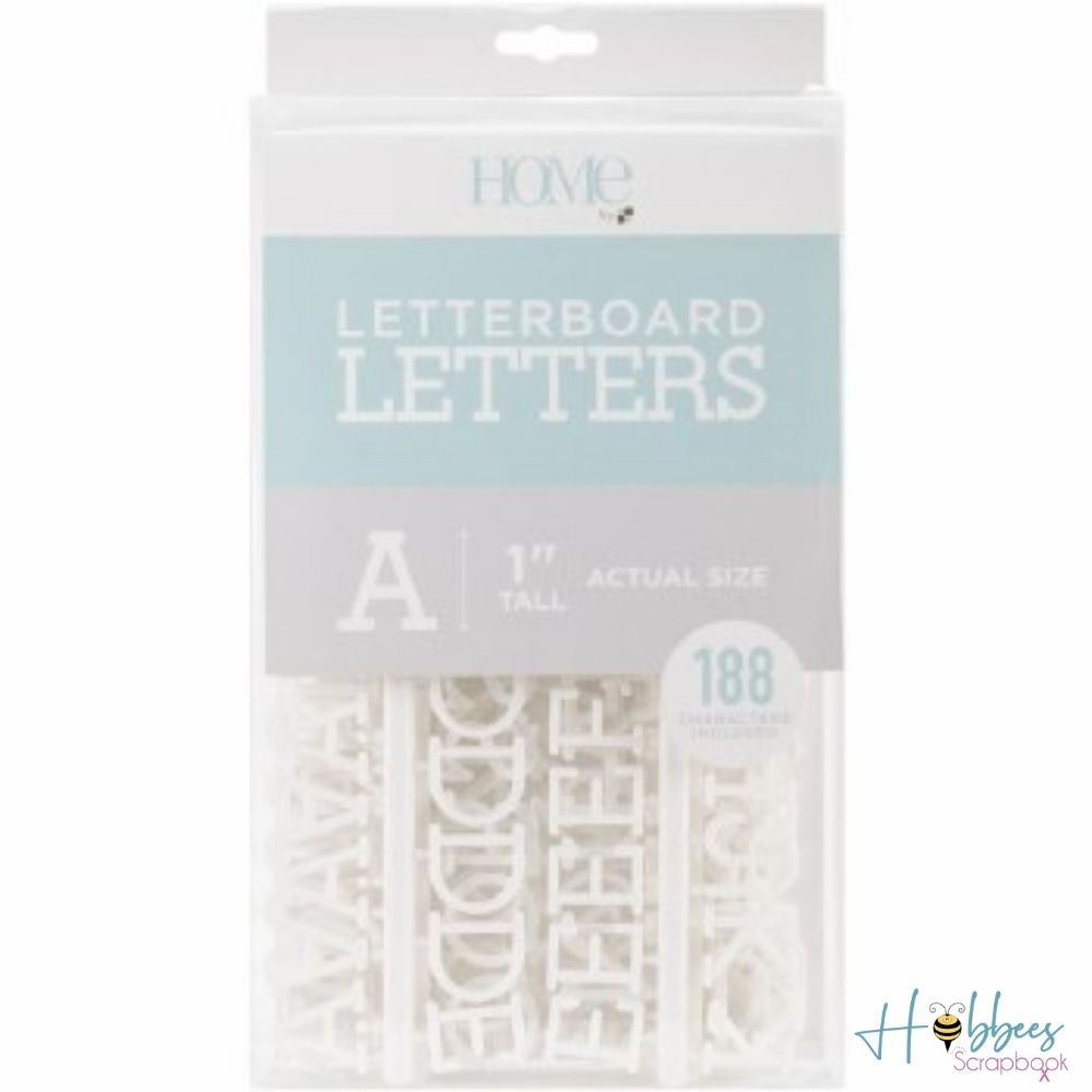 White 1" Letters / Letras Blancas Para Tablero