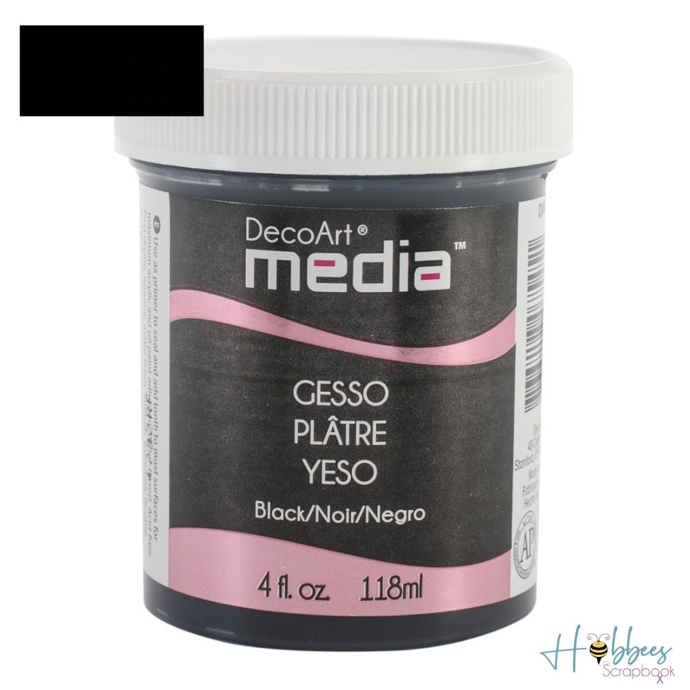 DecoArt Media Gesso / Gesso Negro Pastas Texturizadoras y Medios Mixtos DecoArt