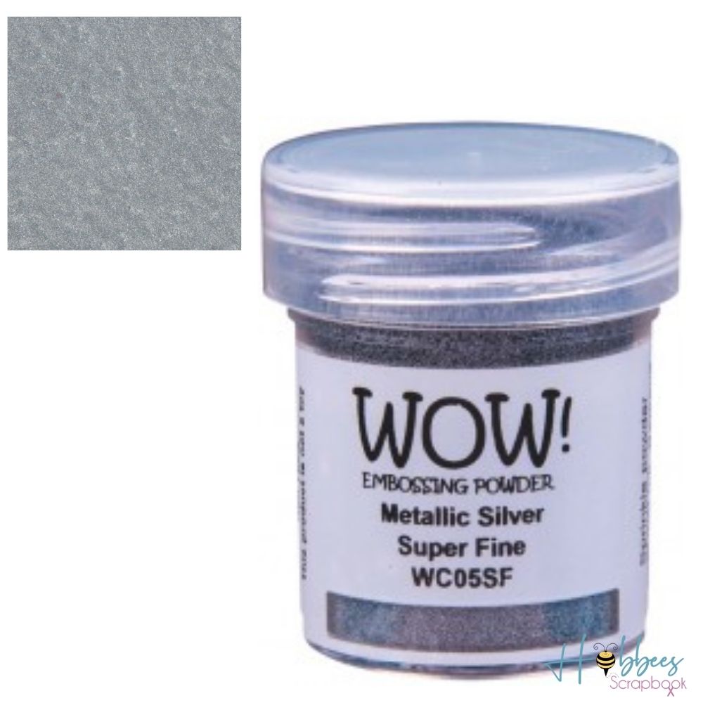 Super Fine Metallic Silver Embossing Powder / Polvo de Embossing Plata Metálica Super Fino