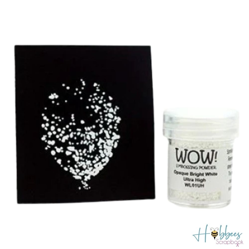 Opaque Bright White Ultra High Embossing Powder / Polvo de Embossing Blanco Ultra Realzado